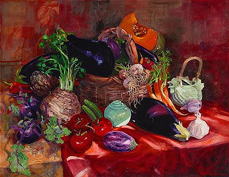 Judith Johnson : Still Life with Vegetables