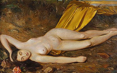 Frantisek Sindelar : Lying lady nude