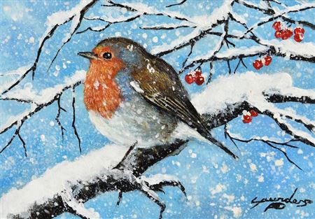 Andy Saunders : Winter Robin