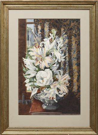 Alvyk Boyd Cruise : 'Lilies and Magnolias by the Artist's Window'