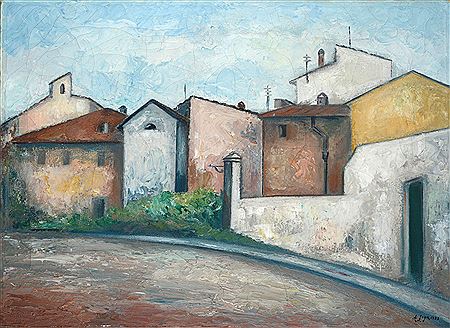 Achille Lega : Houses in the suburbs, 1933