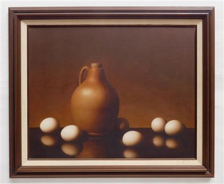 Al Alfred Jackson : Still-Life with Eggs and Jug