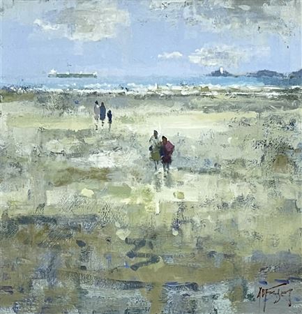 Andrew Douglas Forbes : 'A Walk on Swansea Bay'