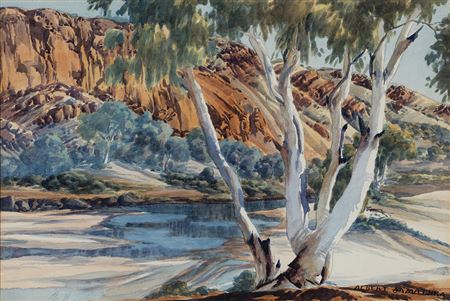 Albert Namatjira : Waters of teh Finke