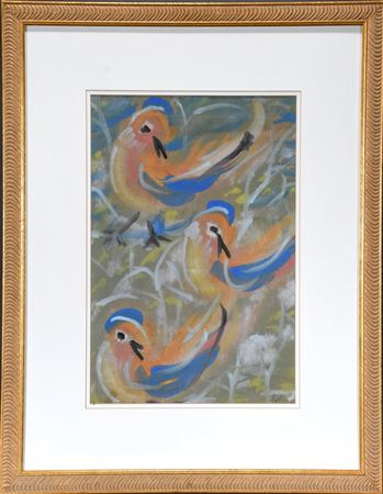 Sybil Deyarmon Gibson : Three Blue Birds