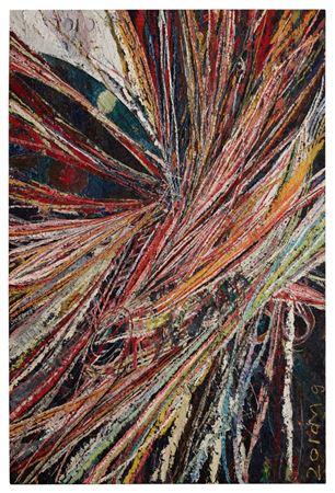 Mark Grotjahn : Untitled (Side Swiped and Carved Face 41.32)