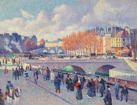 Maximilien Luce : La Seine au Pont Saint-Michel