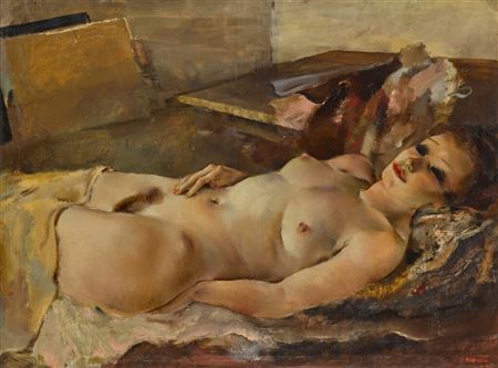 Raphael de Buck : A Reclining Nude