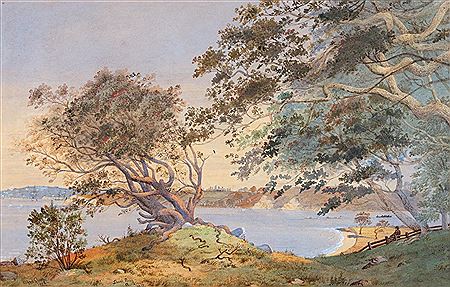 Alfred Sharpe : View from Shoal Bay, Auckland