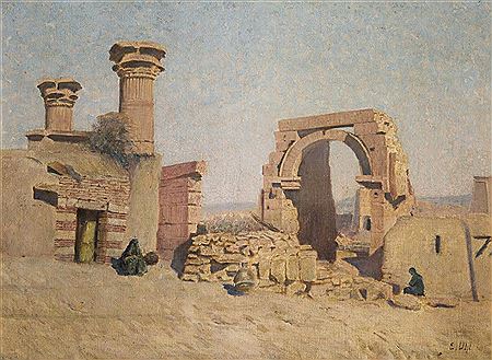 Emil Uhl : Roman ruins on the Egyptian island of Bigeh