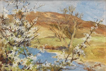 Isa Jobling : Spring blossom; Harvesting, a pair