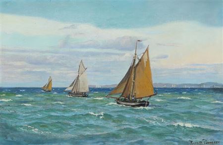 Thorolf Pedersen : Ships on the sea