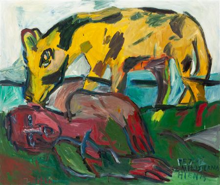 Zdzislaw Nitka : 'Landscape with a Merciful Hyena', 1988