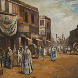 Blythe Fletcher : Moroccan Market Scene