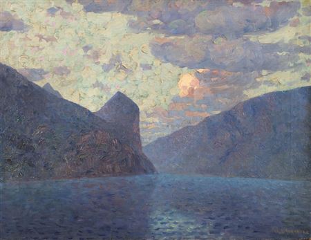 Alfred Streubel : Mountain Lake