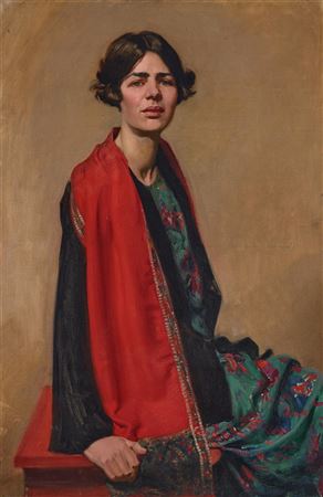 Jean P Sutherland : The Red Scarf