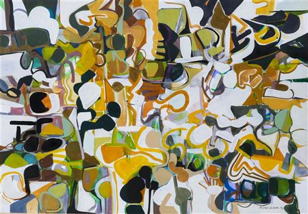 Milton Wilson : ''UNTITLED'' (LARGE ABSTRACT)