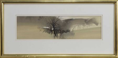 Donald Shannon : TREES IN A WINTER LANDSCAPE