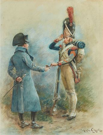 Maurice Henri Orange : Napoleon and a Grenadier of the Imperial Guard