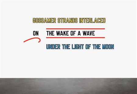 Lawrence Charles Weiner : Gossamer Strands Interlaced, On the Wake of a Wave, Under the Light of the Moon