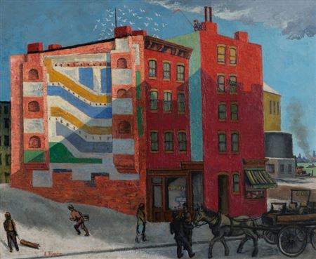 Ernest Fiene : East River Corner