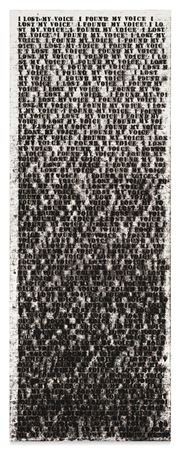 Glenn Ligon : Untitled (I Lost My Voice I Found My Voice)