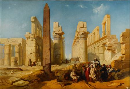 Jacob A Jacobs : The Ruins of Karnak at Thebes