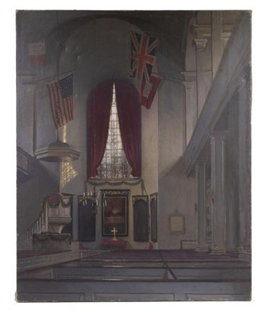 Charles Bittinger : Interior, Old North Church, Boston