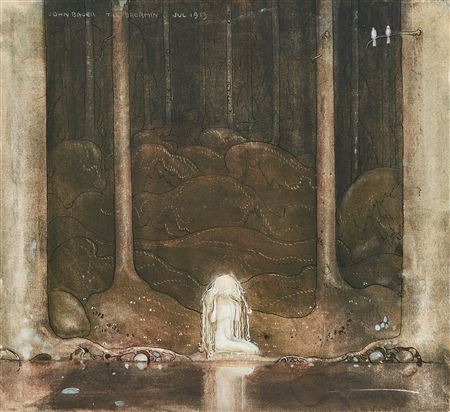 John Albert Bauer : 'Tuvstarr still sits there and looks into the water in wonder'