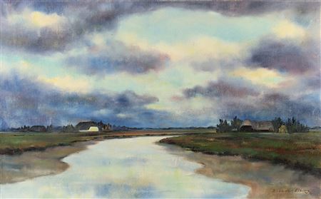 Karl-Heinz Berndt-Elbing : Evening in North Friesland