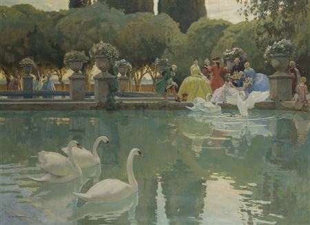 François-Maurice Roganeau : The Pools of the Villa d'Este