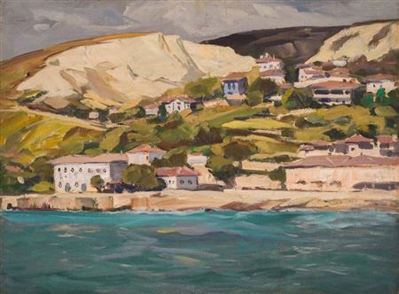 Mario Zhekov : Sea shore at Balchik