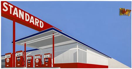 Ed Ruscha : Standard Station, Ten-Cent Western Being Torn in Half (Estimate on Request)