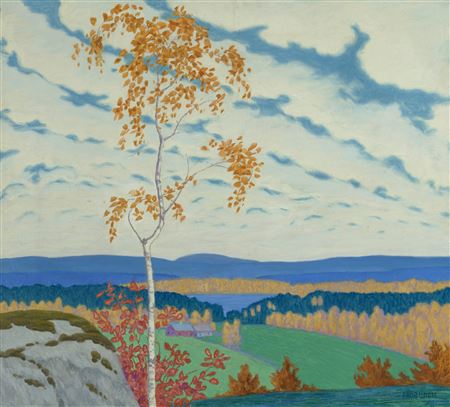 Bror Lindh : Autumn landscape