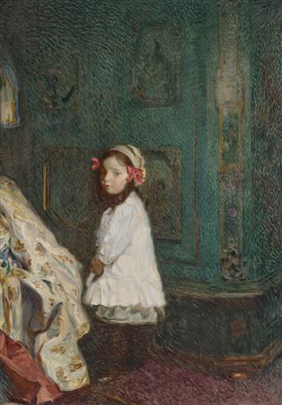 Sigmund Walter Hampel : Girl in an interior