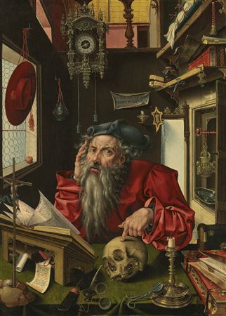 Pieter Coecke van Aelst I : Saint Jerome in his study