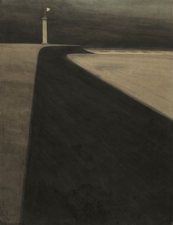 Léon Spilliaert : Phare sur la digue