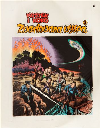 Janusz Christa : 'Kajtek i Koko. Zwariowana wyspa 2', okładka, 1990