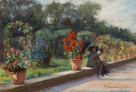 Wladyslaw Podkowinski : Rest in a garden