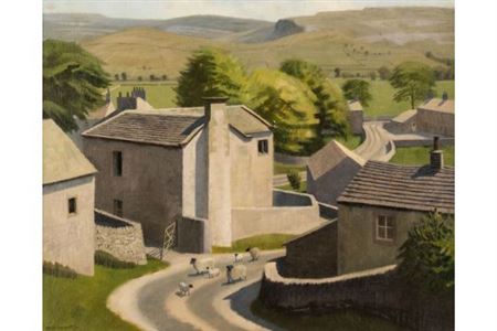 Anne Isabella Brooke : Village in Yorkshire Dales