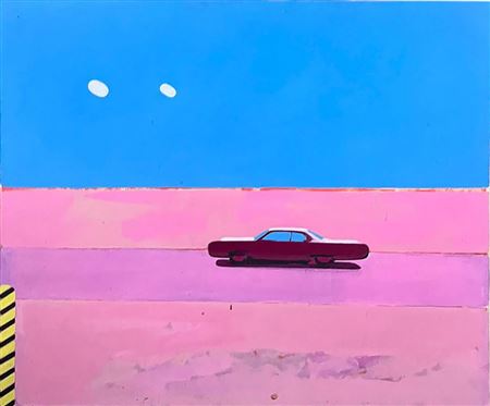 Michael Cullen : DESERT-SCAPE WITH AUTOMOBILE