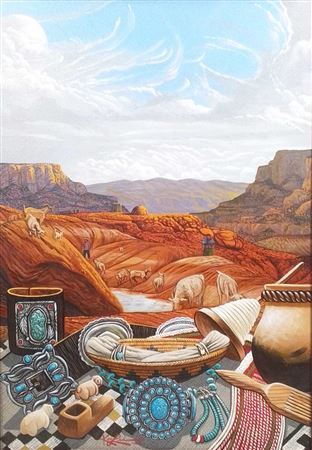 sample from Aug 3rd Native American, Fine Art & Collectibles