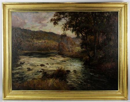 Alfred Addy : Landscape with Stream