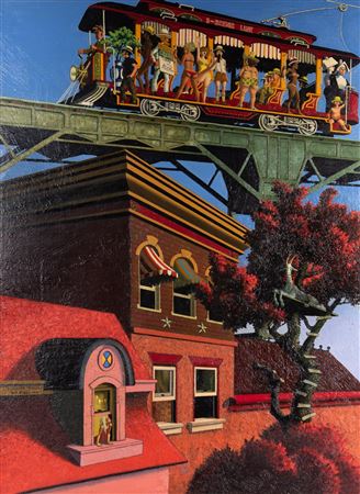 Robert Biggs : Elevated Trolley, 1970