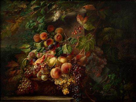 Josep Mirabent Gatell : Still life of fruit