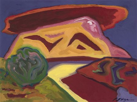 Paul Shapiro : Red Cloud, Yellow Mesa #1, ca. 1968