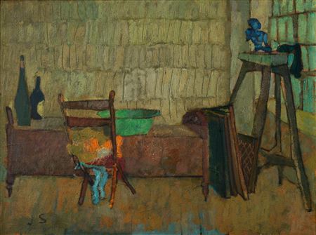 Joseph Solman : Studio Interior