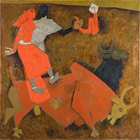 Maqbool Fida Husain : Untitled (Reincarnation)