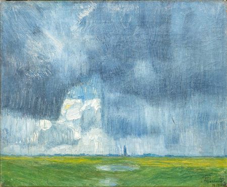 Hans Peter Feddersen the Younger : Thunderstorm over the Marsh. 1917