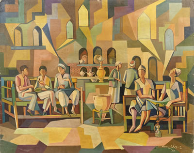 Hafidh Droubi : Cubist Coffeehouse